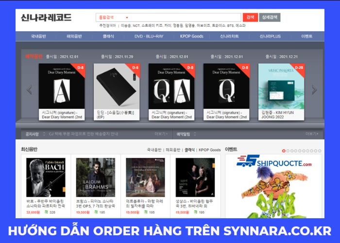 Đặt mua album trực tiếp trên website Synnara